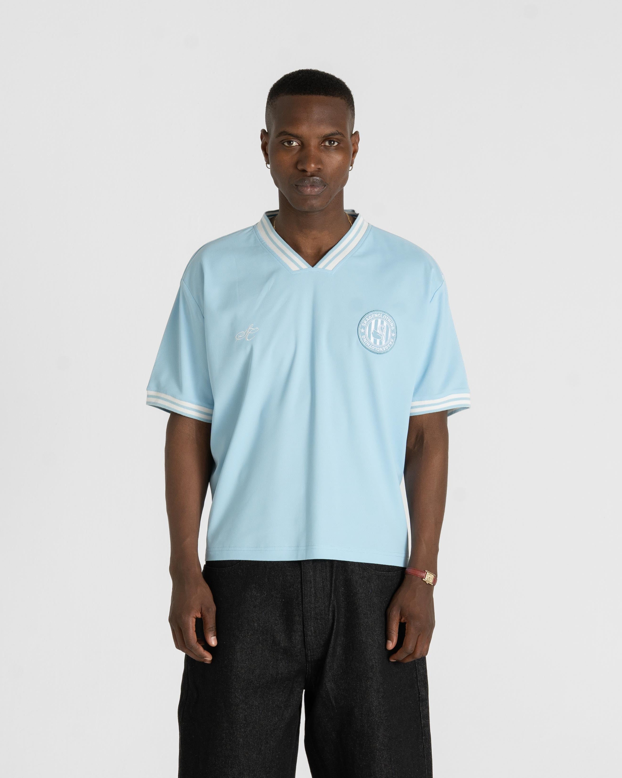 SC Football T-shirt Light Blue